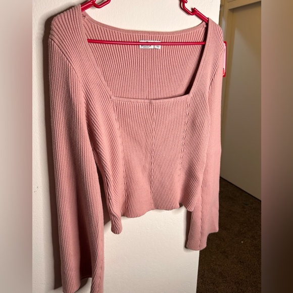 Hollister Pink Ribbed Sweater - Picture 1 of 3